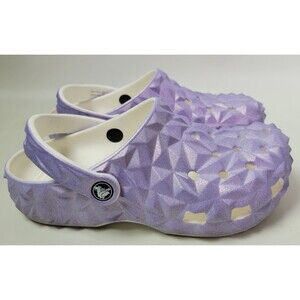 Crocs Classic Purple Iridescent Geometric Clog 209841 Men 4‎ / Women 6